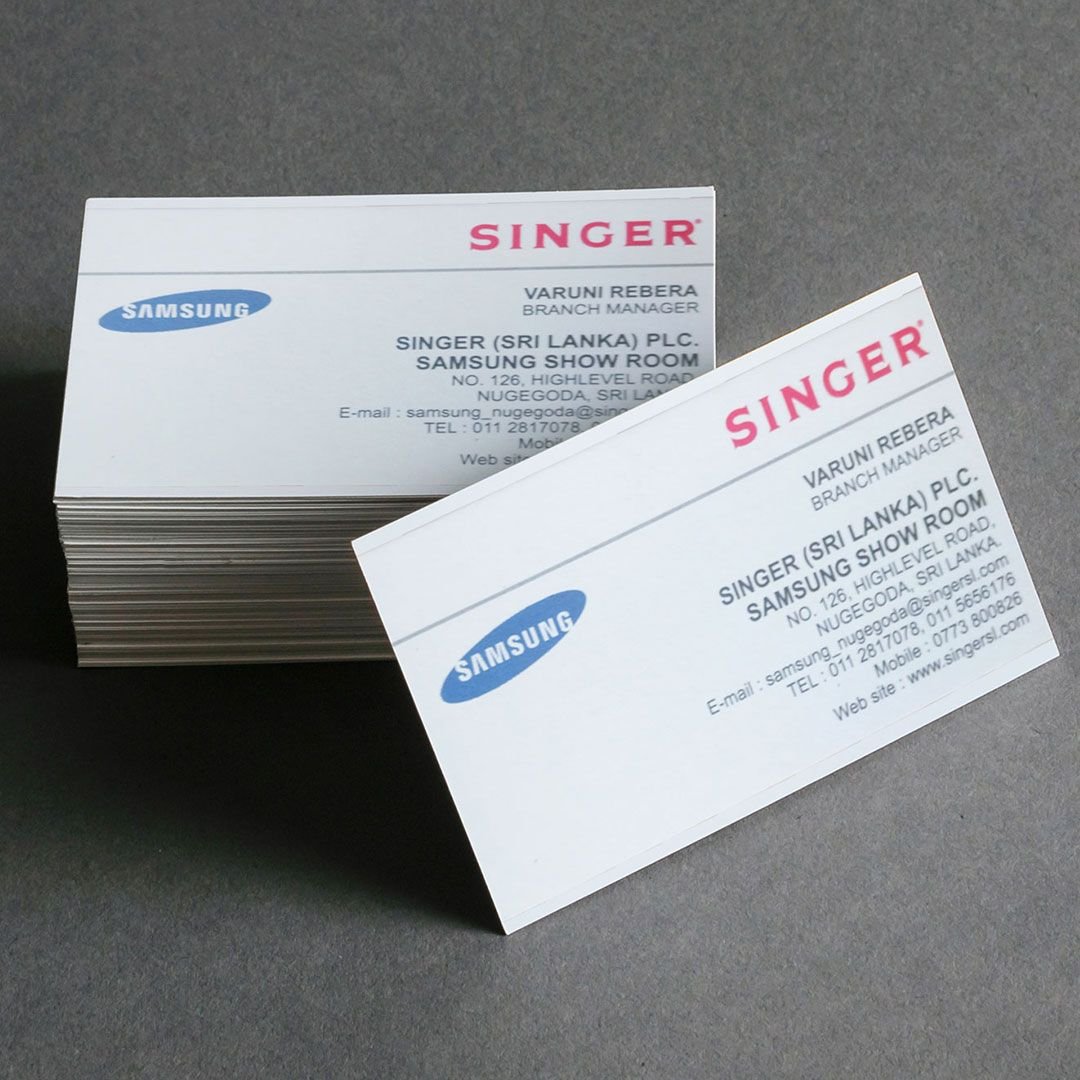 Singer Business Card Printing in Sri lanka